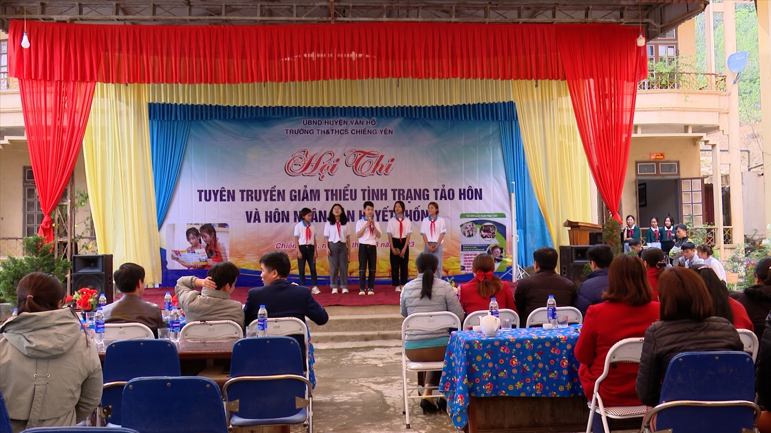 Trường TH&THCS Chiềng Yên (Vân Hồ, Sơn La) tổ chức Hội thi tuyên truyền giảm thiểu tảo hôn và hôn nhân cận huyết thống