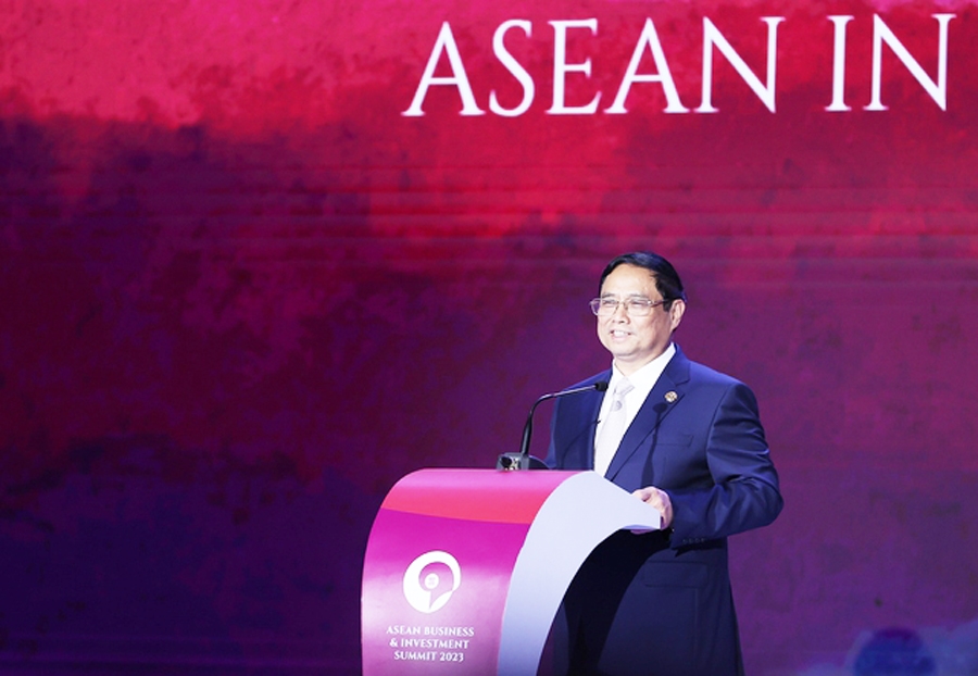 Thủ tướng nhấn mạnh một số định hướng chiến lược để ASEAN có thể tiếp tục phát huy vai trò, vị thế - Ảnh: VGP/Nhật Bắc