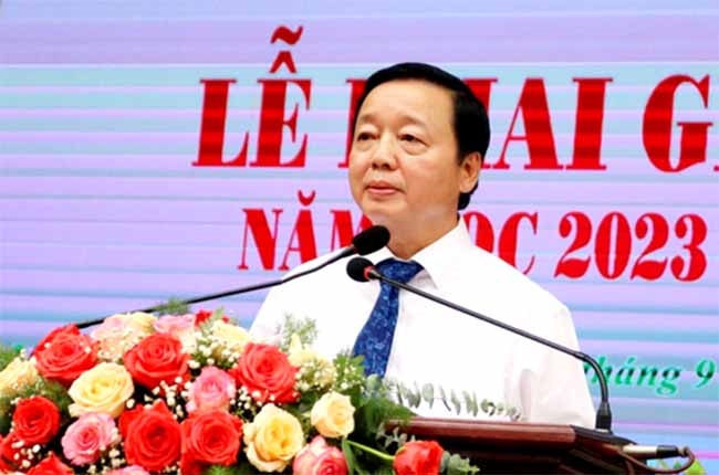 Phó Thủ tướng Chính phủ Trần Hồng Hà phát biểu tại Lễ khai giảng năm học mới 2023 - 2024 tại TP. Cần Thơ 