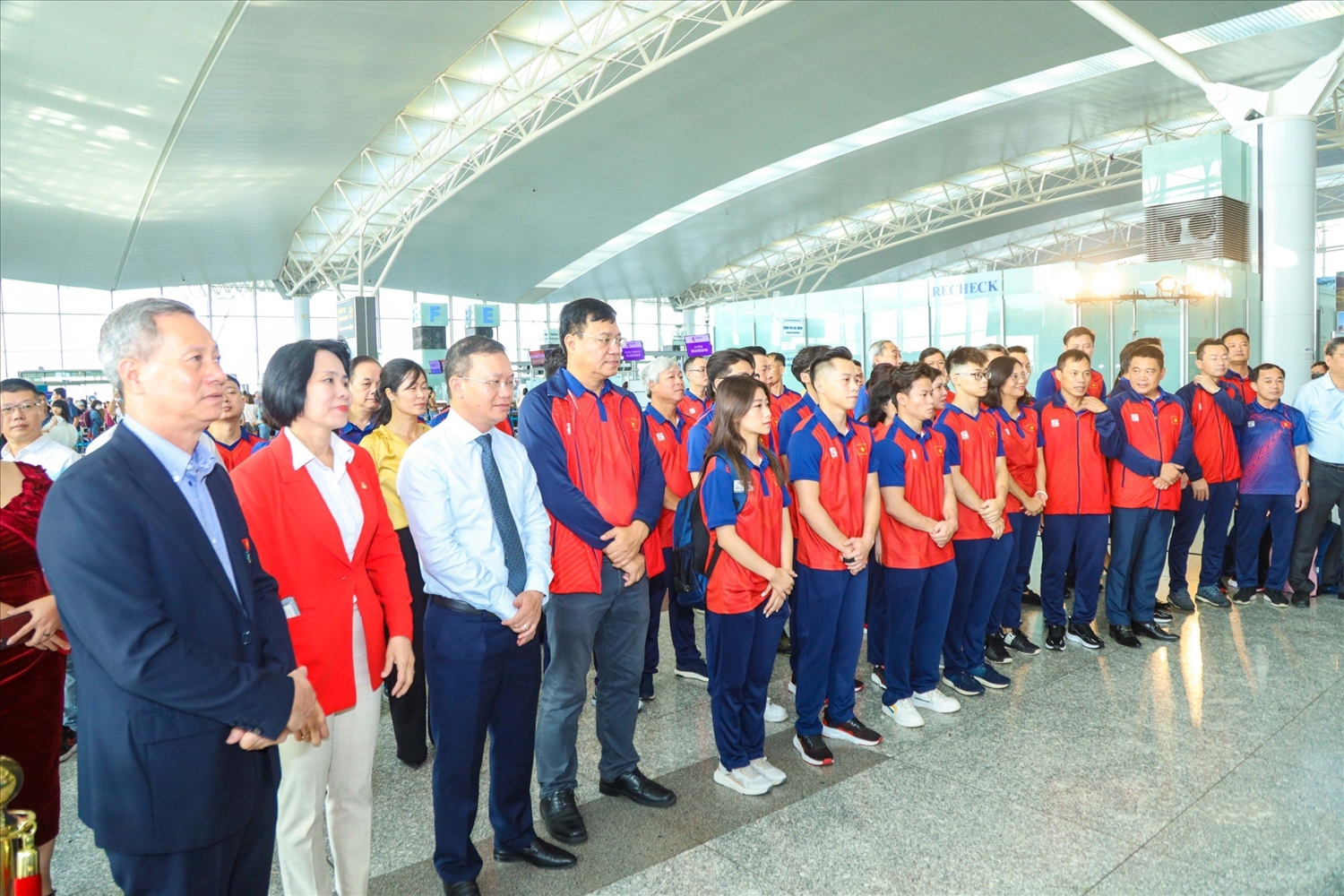 Tại Hà Nội, đoàn Thể thao Việt Nam gồm 47 người, bao gồm các cán bộ, chuyên gia, HLV, VĐV của môn TDDC và boxing 