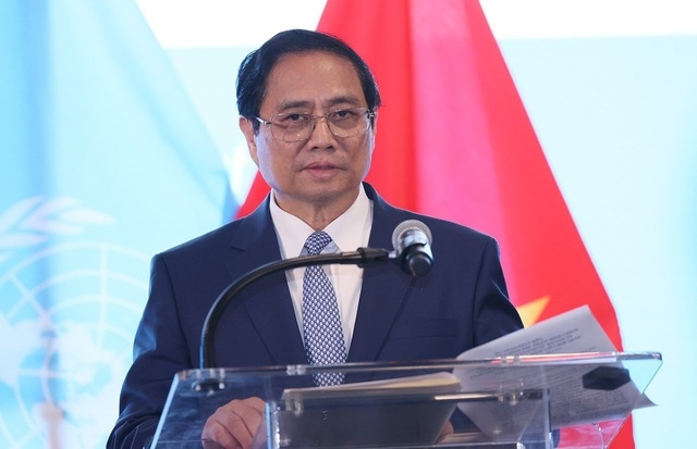 Theo Thủ tướng, hành trình gần 8 thập kỷ lập quốc và gần 40 năm Đổi mới đã chứng kiến những bước chuyển mình mạnh mẽ của Việt Nam - Ảnh: VGP/Nhật Bắc