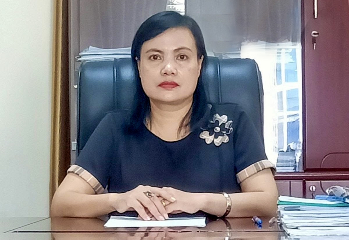 Bà Hồ Thị Lệ Hà, Trưởng ban Dân tộc tỉnh Quảng Trị tại buổi trao đổi với Báo Dân tộc và Phát triển