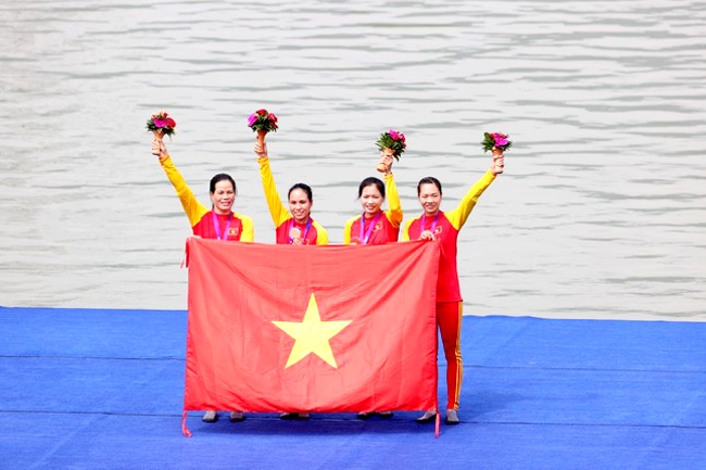 Đây là tấm huy chương đầu tiên của Đoàn thể thao Việt Nam tại Asiad 19