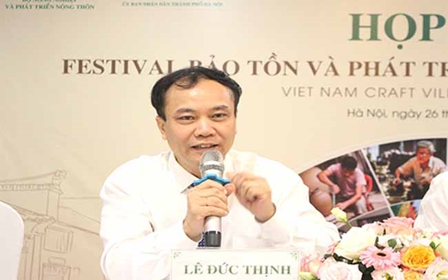 Ông Lê Đức Thịnh - Cục trưởng Cục Kinh tế hợp tác và Phát triển nông thôn thông tin về sự kiện