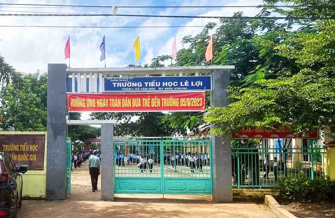 Trường Tiểu học Lê Lợi (xã Tân Hòa) không có giáo viên môn Tiếng Anh