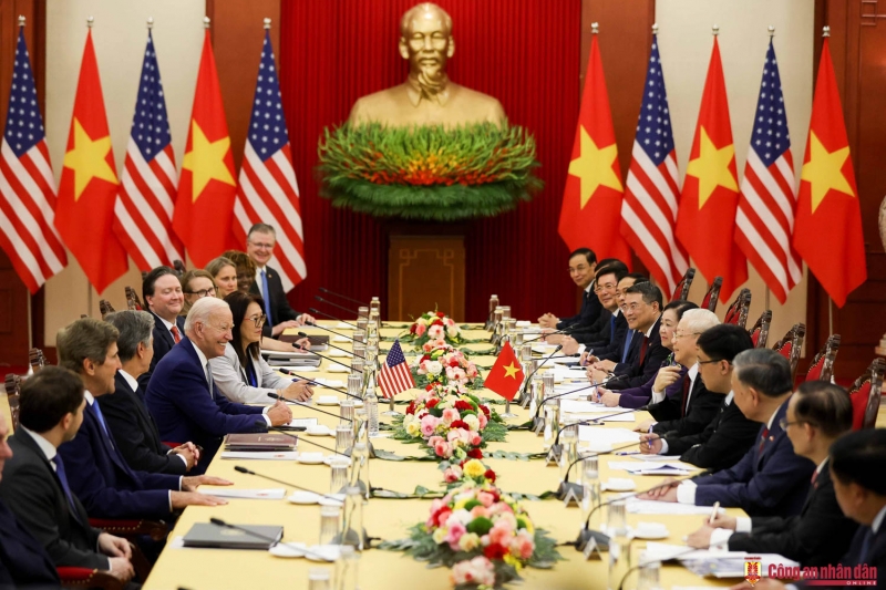 Tổng thống Hoa Kỳ Joe Biden có chuyến thăm cấp Nhà nước tới Việt Nam theo lời mời của Tổng Bí thư Nguyễn Phú Trọng.