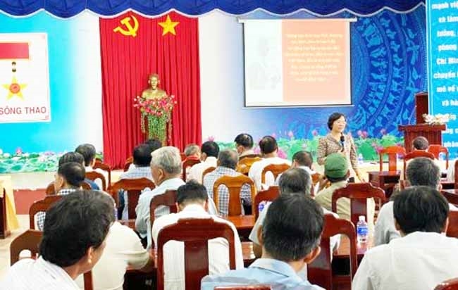 Hội nghị phổ biến pháp luật cho đồng bào DTTS tại xã Sông Thao, huyện Trảng Bom.