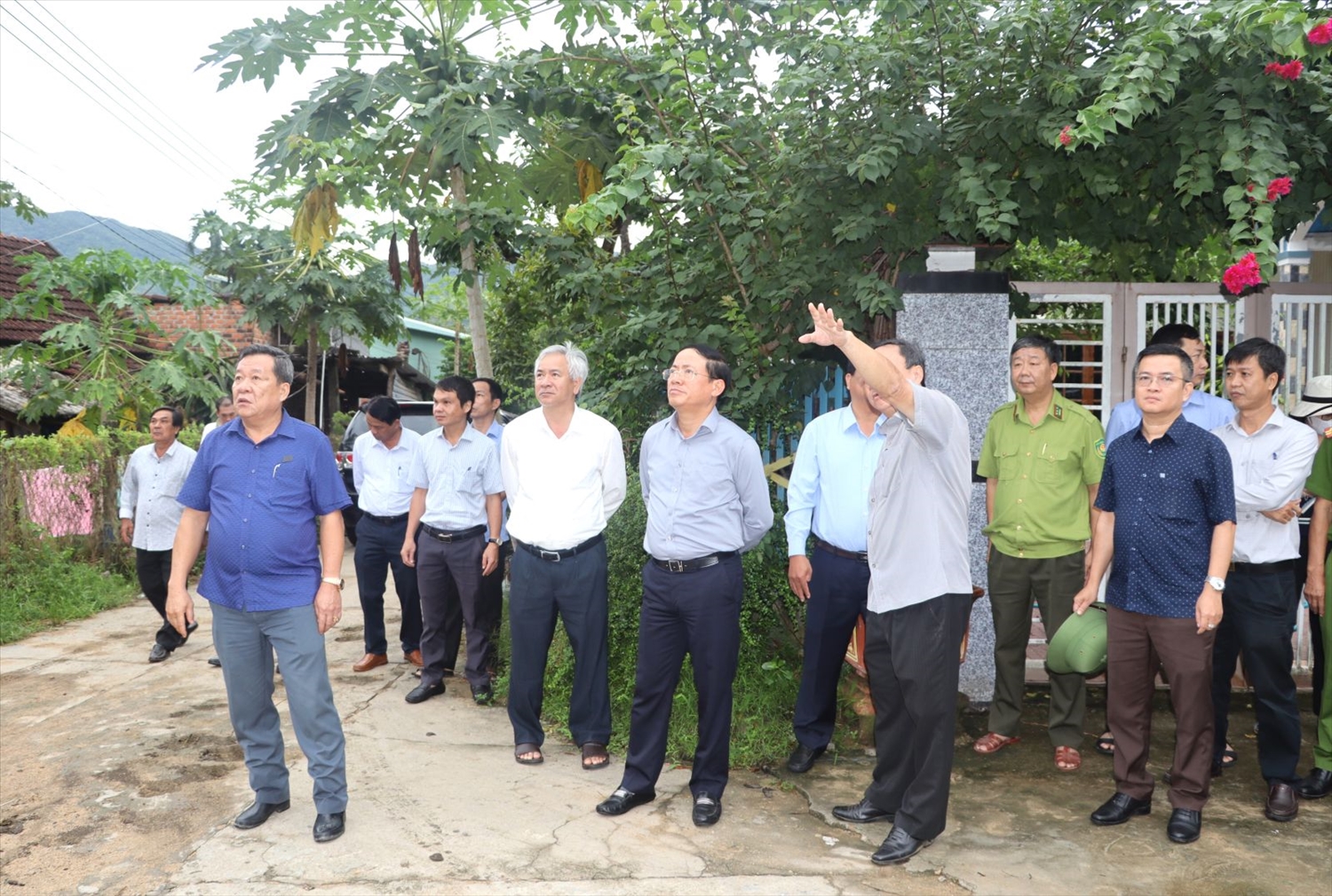 Chủ tịch UBND tỉnh Bình Định cùng đoàn công tác kiểm tra tình hình phòng chống thiên tai tại huyện An Lão