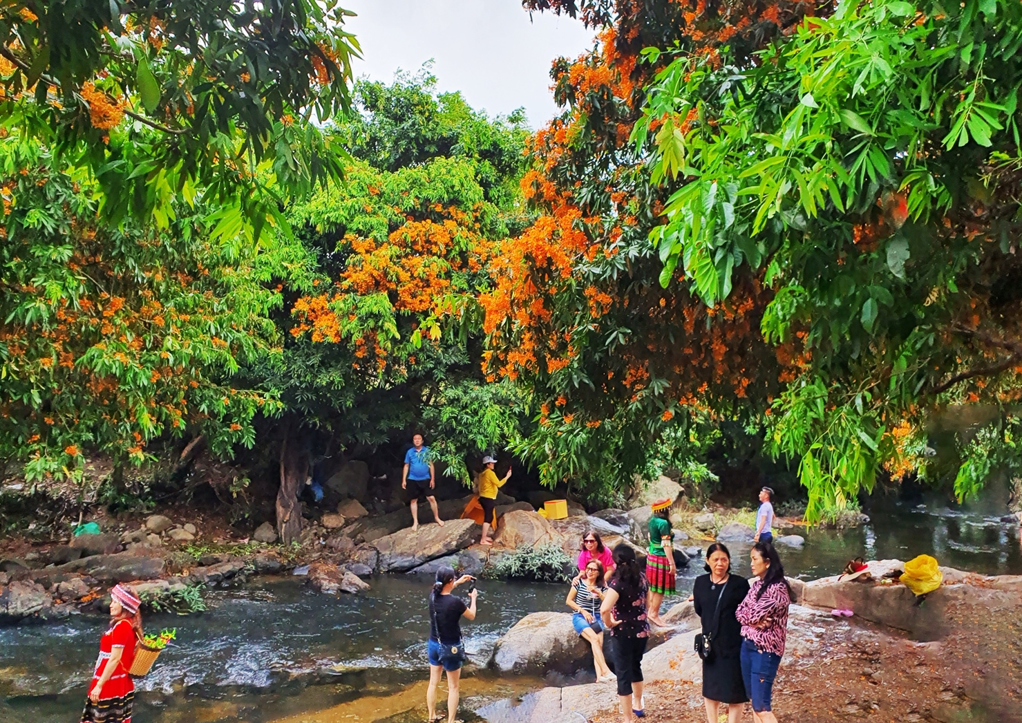 Suối Tà Má, một trong những điểm du lịch tiềm năng của huyện Vĩnh Thạnh