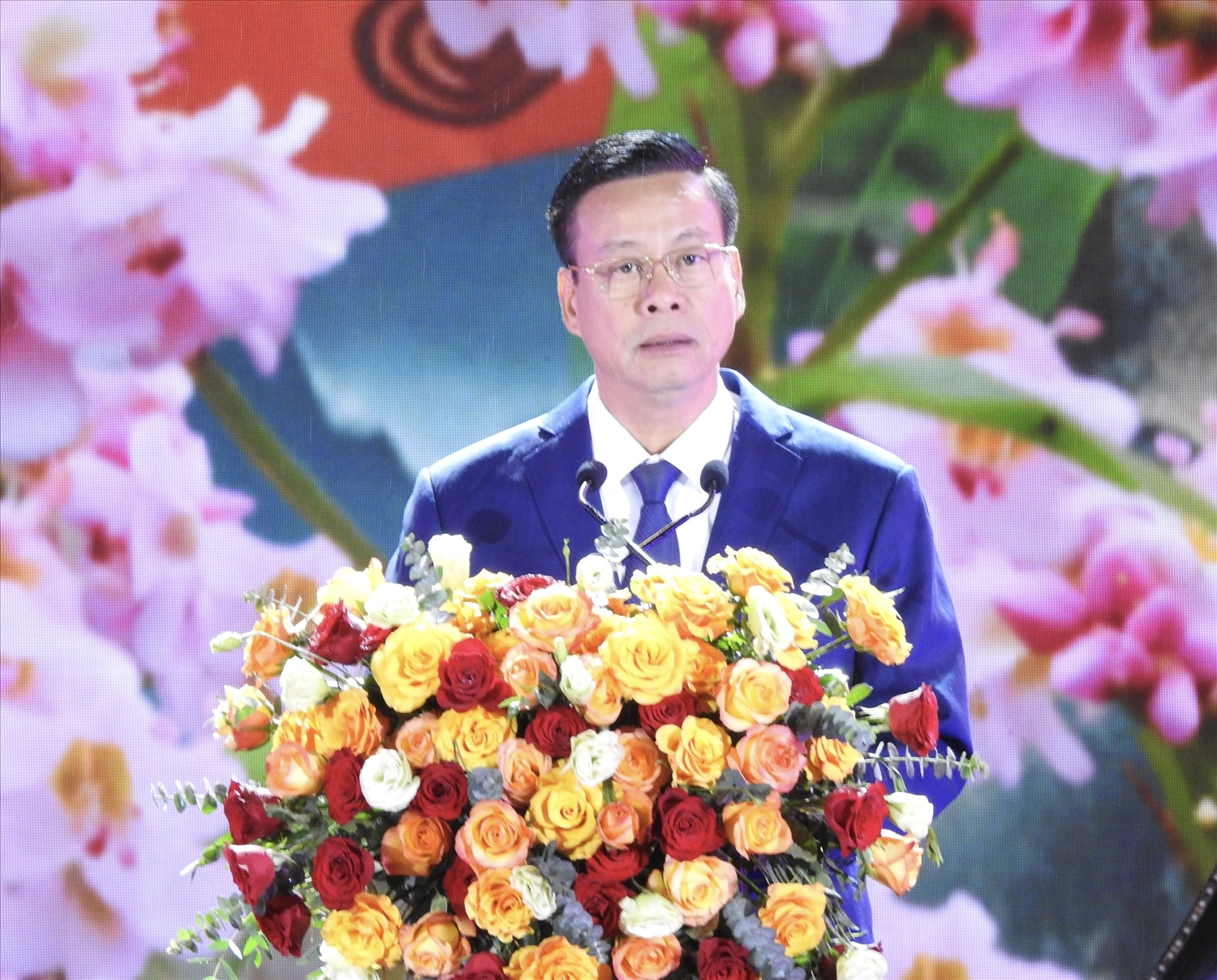 Chủ tịch UBND tỉnh Hà Giang Nguyễn Văn Sơn phát biểu Khai mạc 