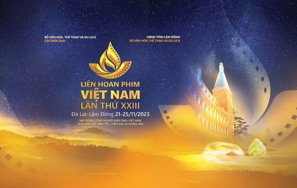 Poster quảng bá Liên hoan Phim Việt Nam lần thứ XXIII