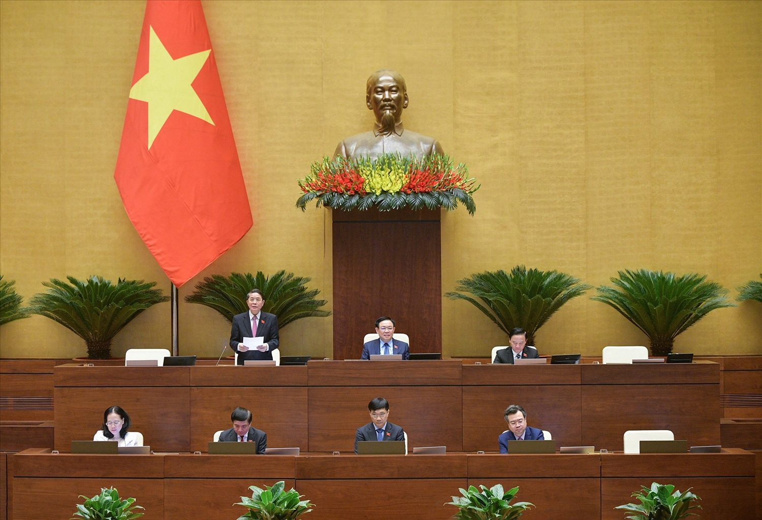 Phó Chủ tịch Quốc hội Nguyễn Đức Hải phát biểu kết luận phiên thảo luận
