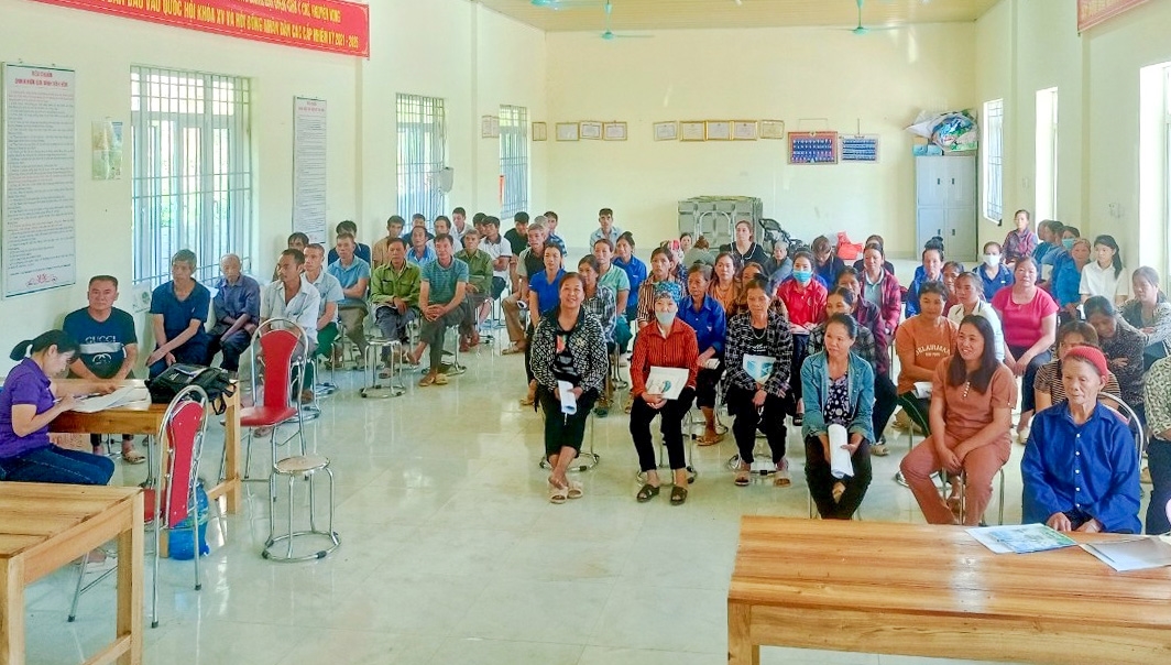 Lớp tập huấn tại thôn Xé Mòng, xã Sa Lý, huyện Lục Ngạn