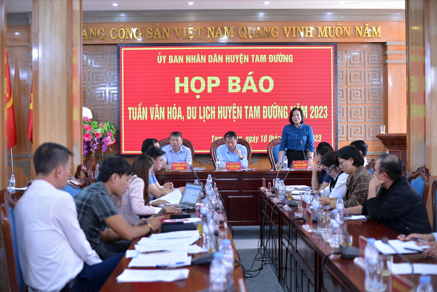 UBND huyện Tam Đường tổ chức Họp báo, cung cấp thông tin trước sự kiện Tuần văn hóa, Du lịch huyện Tam Đường năm 2023.