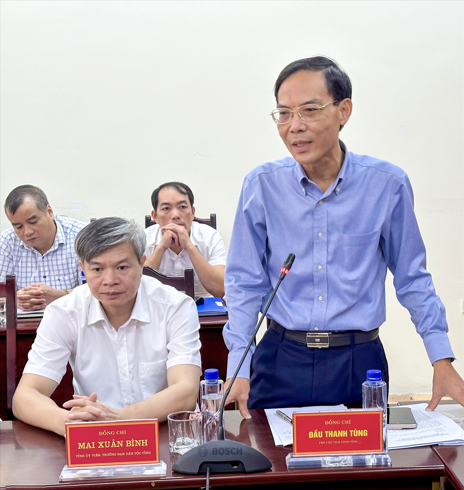 Phó Chủ tịch UBND tỉnh Thanh Hoá Đầu Thanh Tùng mong muốn UBDT tiếp tục quan tâm, phối hợp cùng tỉnh tháo gỡ vướng mắc, thực hiện hiệu quả Chương trình MTQG 1719