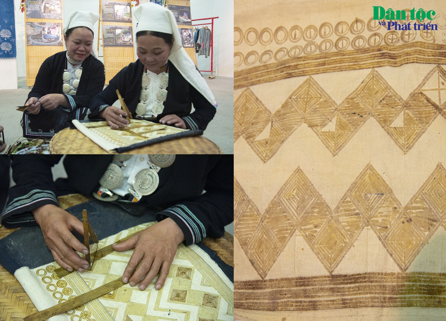 Cùng với việc phát triển nông nghiệp, từ xa xưa, đồng bào các dân tộc Mông, Dao (Dao Tiền) đã phát triển một số nghề thủ công đặc sắc như dệt vải, thêu hoa văn thổ cẩm,… trong đó có kỹ thuật vẽ hoa văn bằng sáp ong trên vải mộc.
