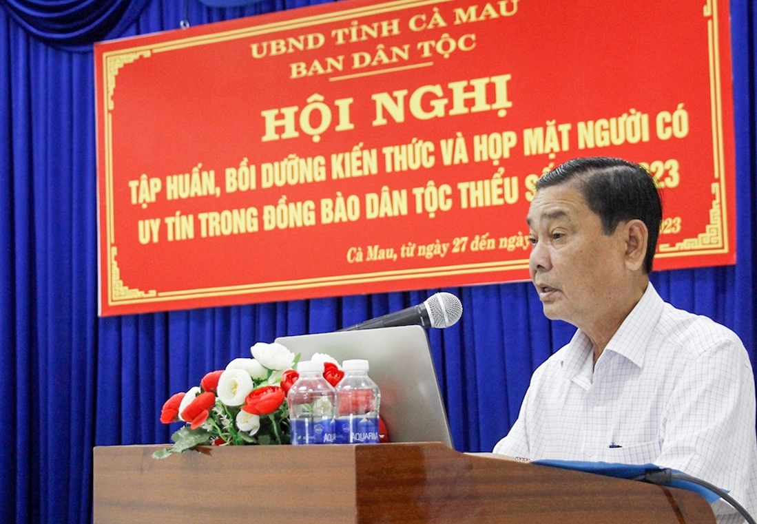 Ông Trần Hoàng Nhỏ, Trưởng Ban Dân tộc tỉnh Cà Mau 