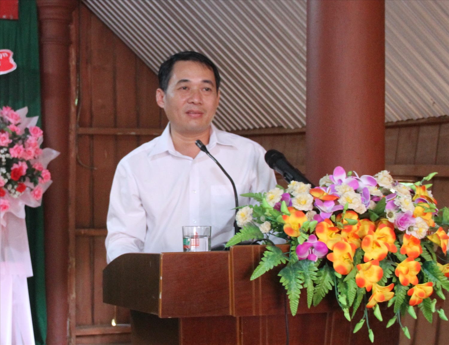 Ông Lại Đức Đại, Phó Giám đốc Sở Văn hóa, Thể thao và Du lịch tỉnh Đắk Lắk phát biểu tại buổi lễ
