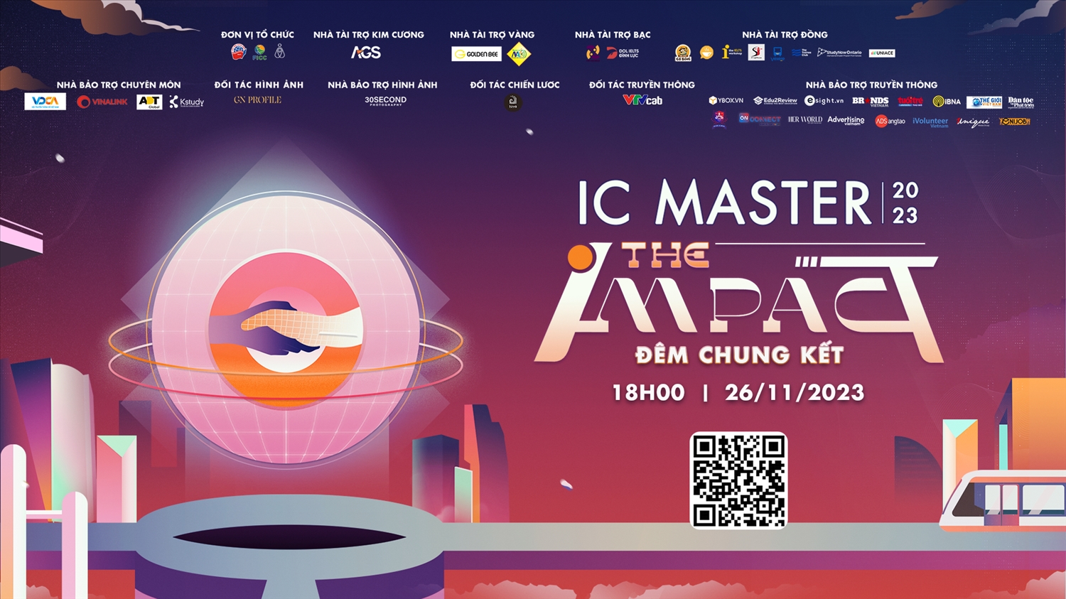 Chung kết cuộc thi Nhà Truyền Thông Tài Ba - IC Master mùa thứ 11 sẽ chính thức được diễn ra vào 17h00 ngày 26/11/2023 tại Học viện Ngoại giao