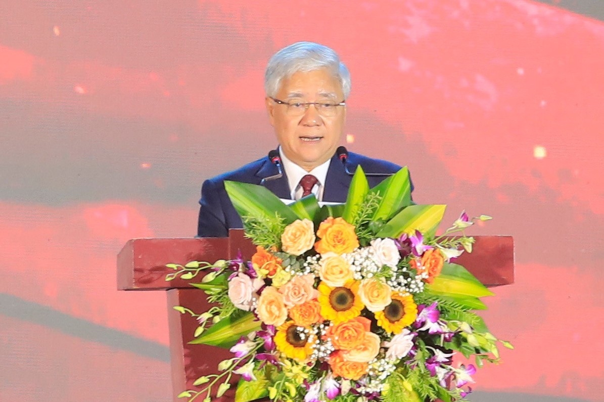  Đồng chí Đỗ Văn Chiến, Bí thư Trung ương Đảng, Chủ tịch Ủy ban Trung ương MTTQ Việt Nam - phát biểu tại lễ khai mạc