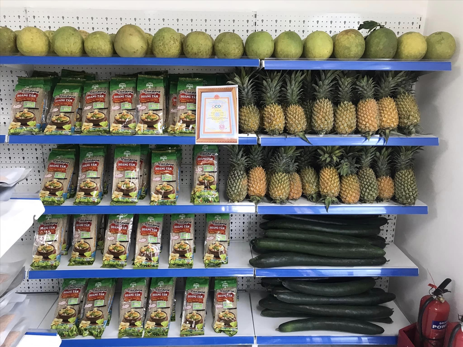 Sản phẩm đạt chứng nhận OCOP của các HTX Nông nghiệp tại Điện Biên được bày bán tại Cửa hàng giới thiệu và bán sản phẩm OCOP và sản phẩm công nghiệp nông thôn tiêu biểu tỉnh Điện Biên