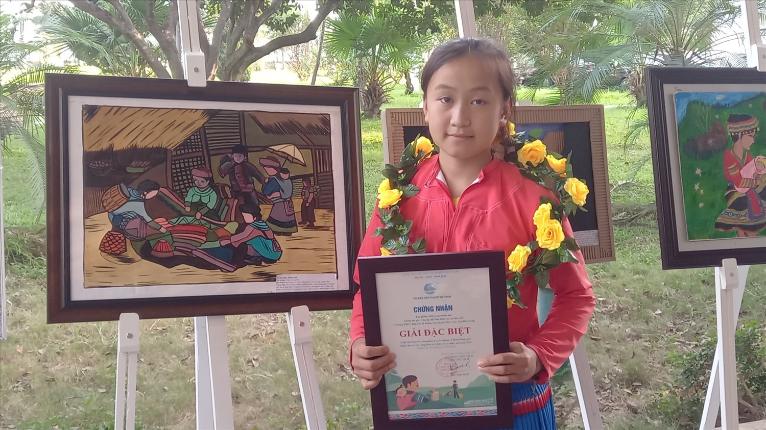 Em Giàng Thị Dia, Trường PTDTBT THCS Khâu Vai, huyện Mèo Vạc, tỉnh Hà Giang mong muốn thúc đẩy quyền bình đẳng cho trẻ em gái ở vùng đồng bào DTTS