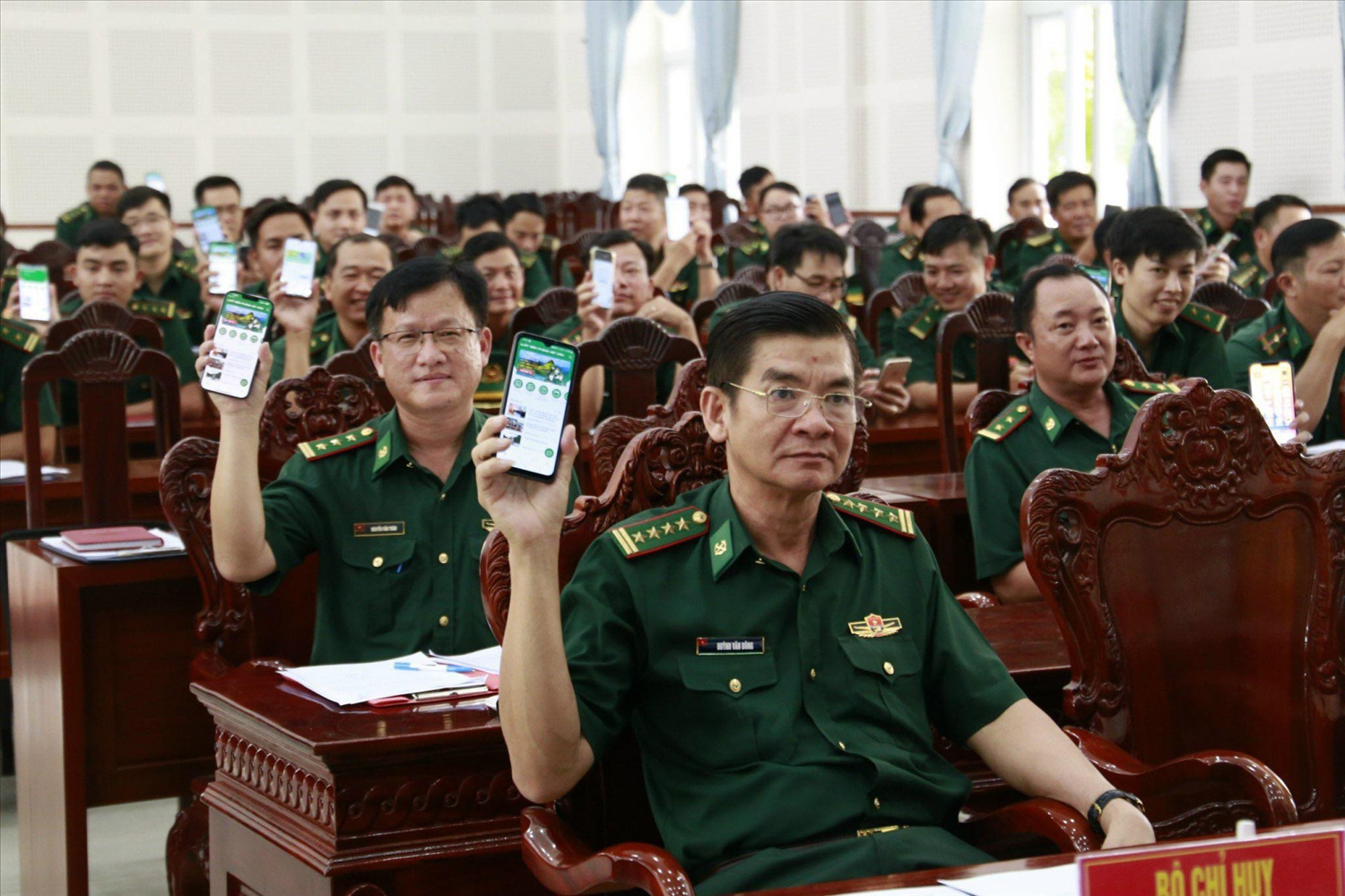 Toàn cảnh lễ phát động Cuộc thi trực tuyến: ""Tìm hiểu Luật Biên phòng Việt Nam".
