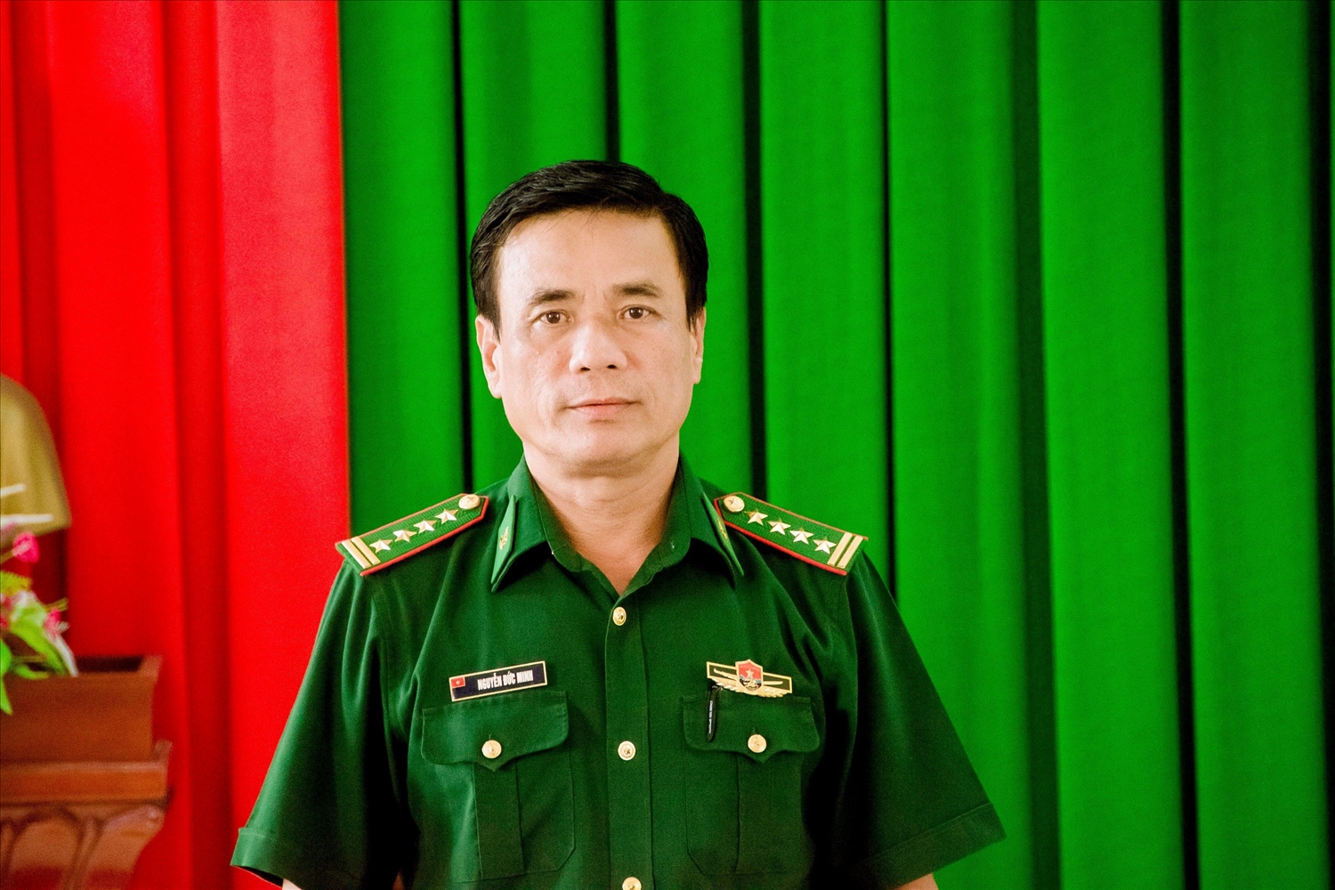 Đại tá Nguyễn Đức Minh – Chỉ huy Trưởng BĐBP tỉnh Trà Vinh phát biểu chỉ đạo Hội nghị 