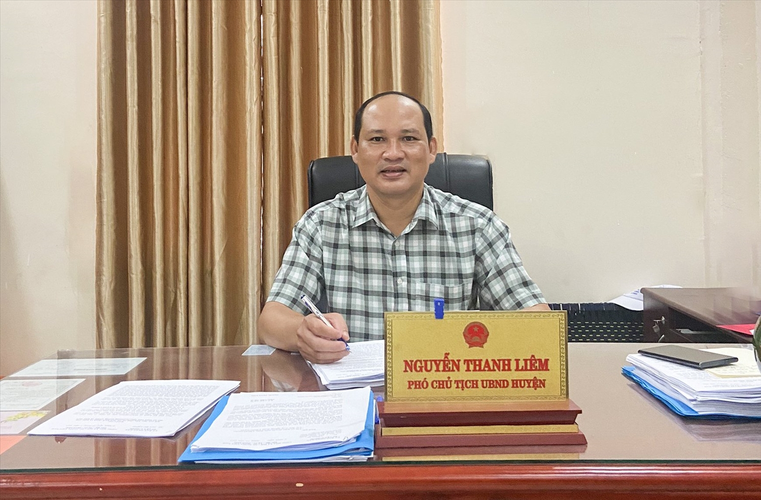 Ông Nguyễn Thanh Liêm, Phó Chủ tịch Ủy ban nhân dân huyện U Minh, tỉnh Cà Mau