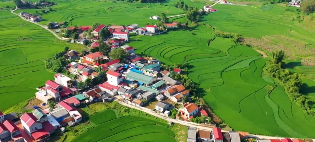 Một góc huyện Văn Lãng nhìn từ trên cao