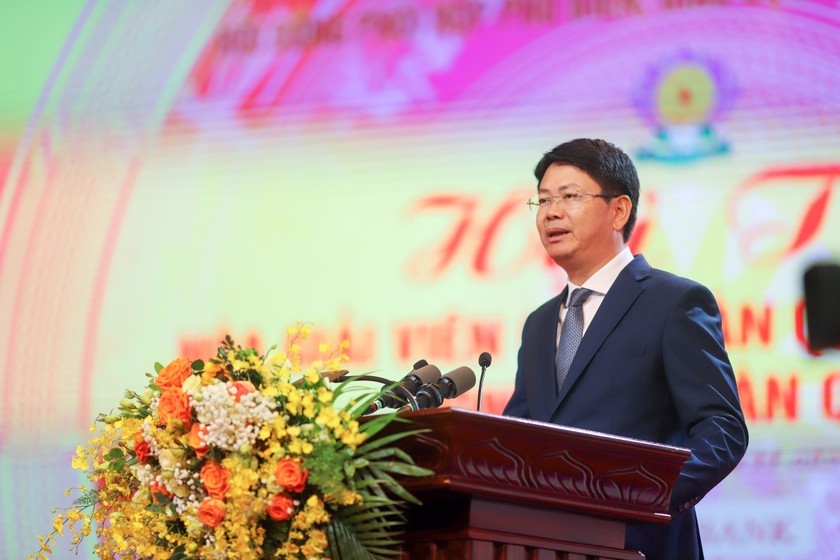 Thứ trưởng Bộ Tư pháp Nguyễn Thanh Tịnh phát biểu khai mạc Hội thi.