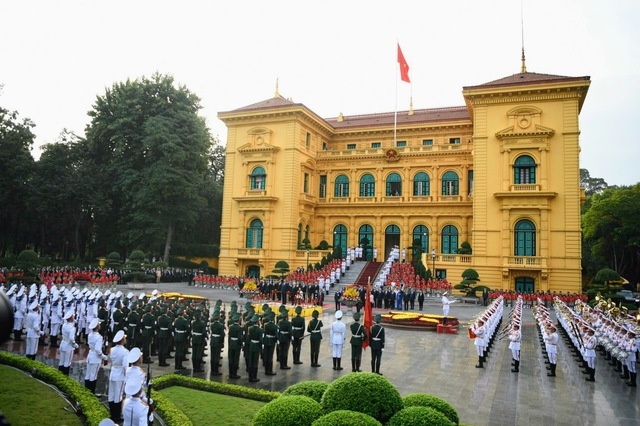 (Tin dẫn) Tổng Bí thư Nguyễn Phú Trọng chủ trì lễ đón cấp Nhà nước Tổng Bí thư, Chủ tịch Trung Quốc Tập Cận Bình 2