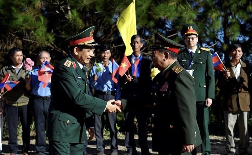 (BCĐ- tin - Thông tin đối ngoại) Lần đầu tiên tại Việt Nam diễn ra sự kiện Giao lưu hữu nghị quốc phòng biên giới Việt Nam-Lào-Campuchia 1