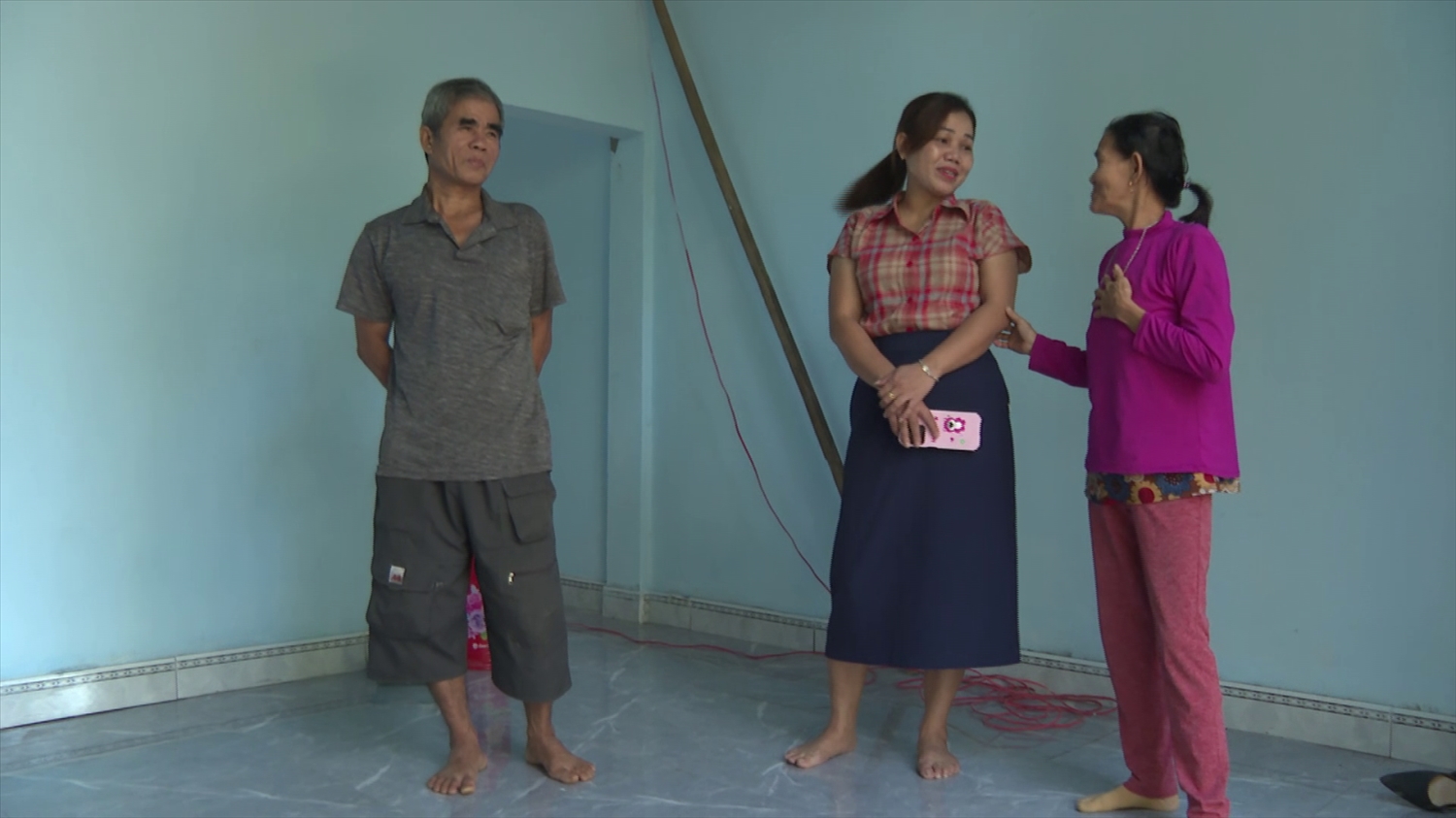 Gia đình ông Tôn được hỗ trợ vốn để xây mới căn nhà kiên cố trước mùa mưa bão