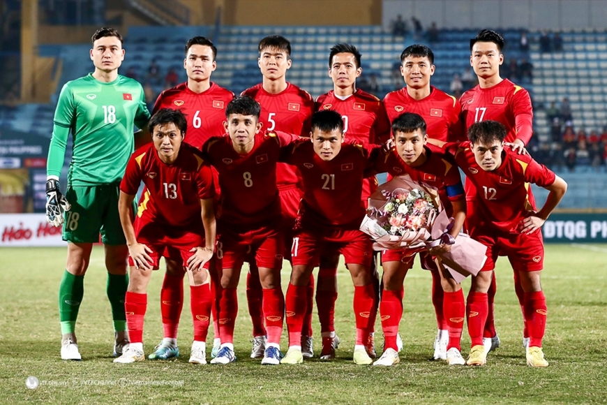 Đội tuyển Việt Nam giữ vững vị trí 94 trên bảng xếp hạng FIFA (Ảnh IT)