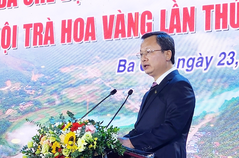 Chủ tịch UBND tỉnh Quảng Ninh Cao Tường Huy phát biểu chỉ đạo tại buổi lễ