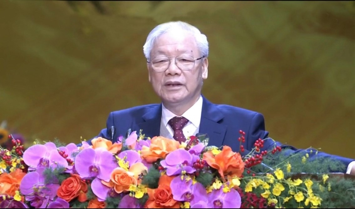 Tổng Bí thư Nguyễn Phú Trọng phát biểu chỉ đạo đại hội
