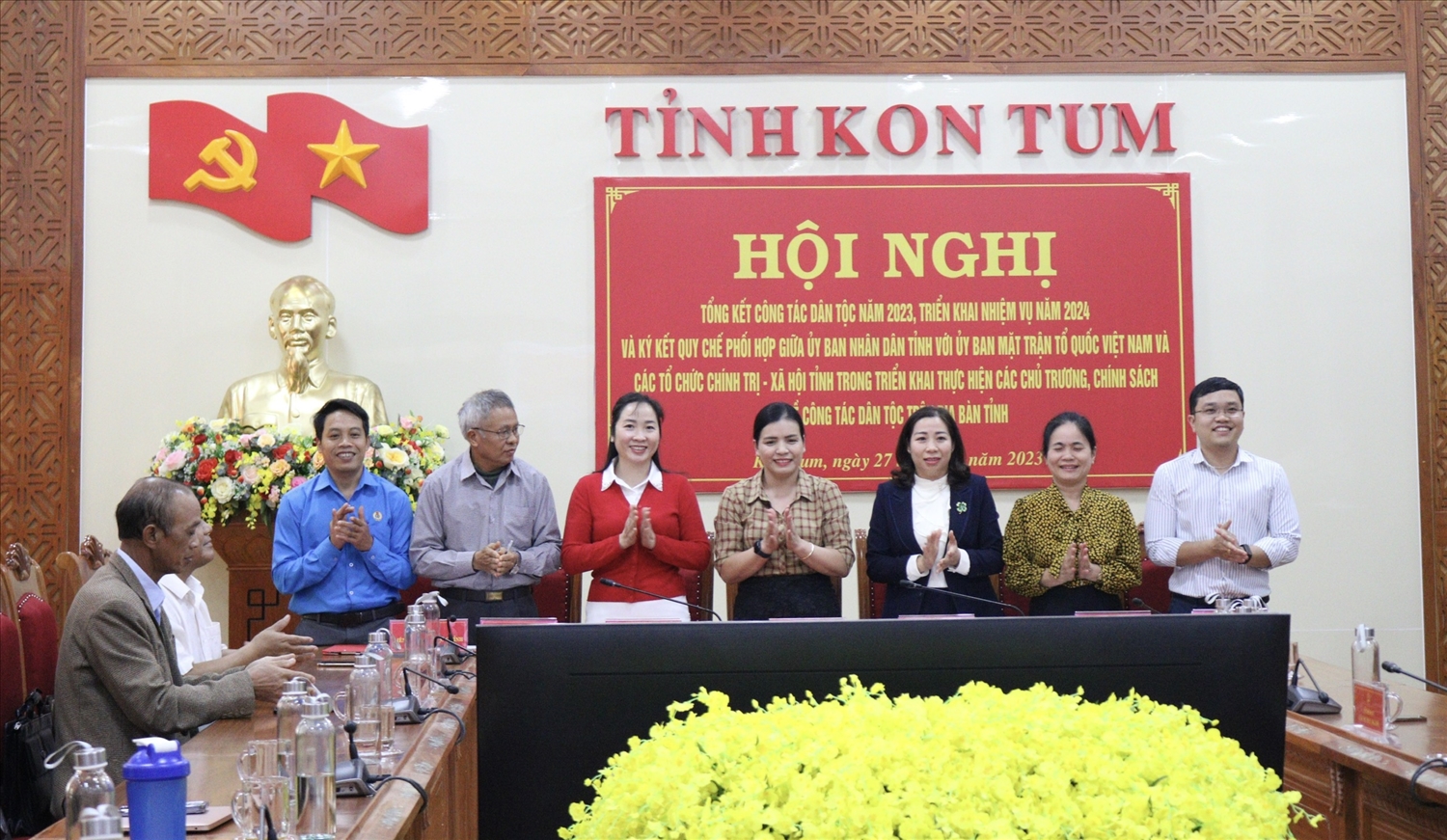 Ký kết Quy chế phối hợp triển khai thực hiện các chủ trương, chính sách về công tác dân tộc trên địa bàn tỉnh Kon Tum