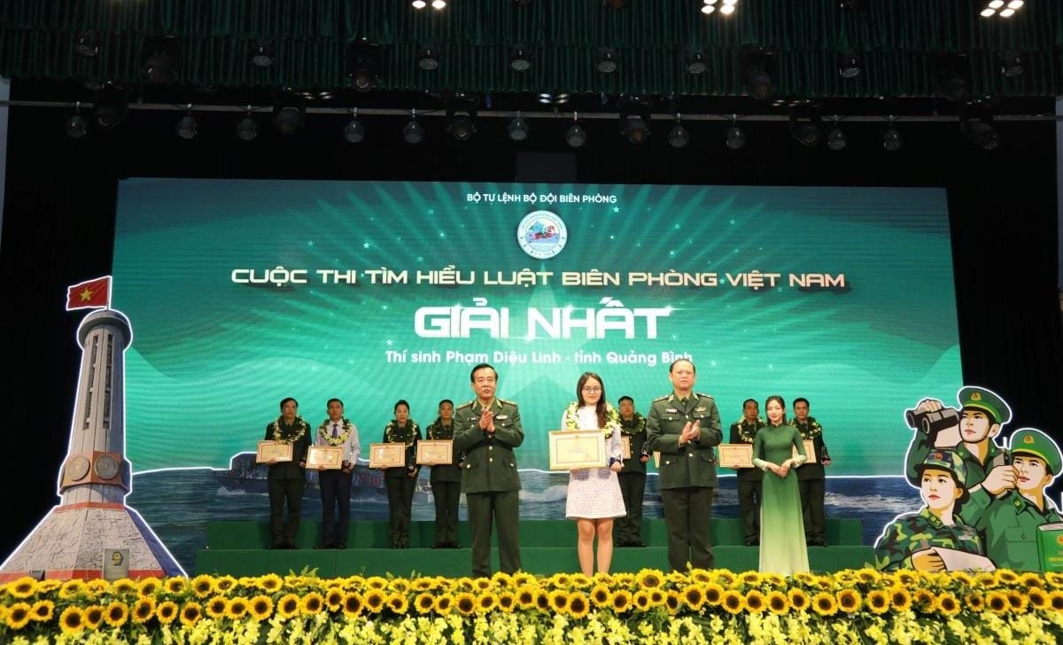 (BCĐ Tin - Thông tin đối ngoại) Lễ Trao giải cuộc thi trực tuyến “Tìm hiểu Luật Biên phòng Việt Nam”