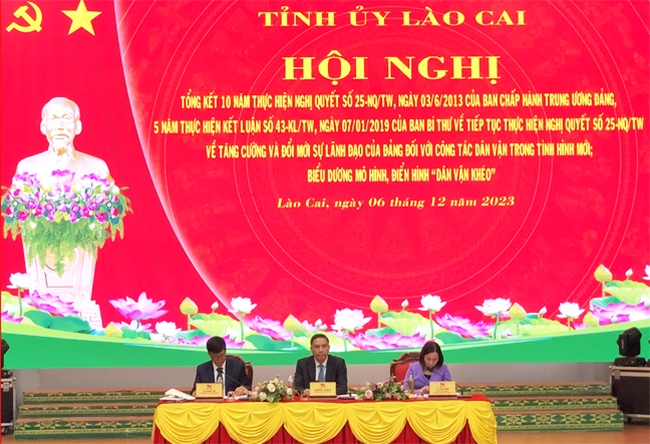 Thời gian tới tỉnh Lào Cai tiếp tục đổi mới, nâng cao hiệu quả công tác dân vận