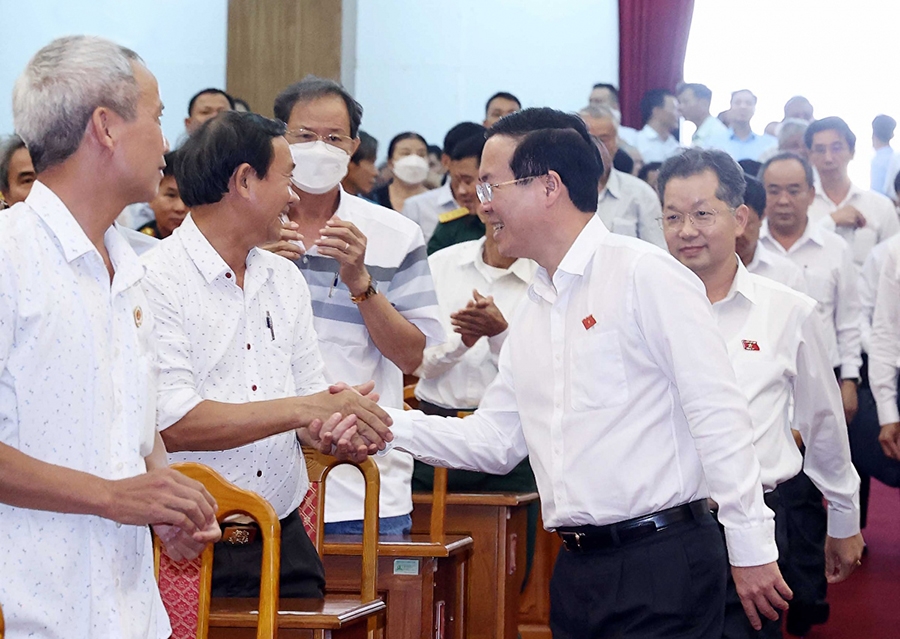  Chủ tịch nước Võ Văn Thưởng với đại biểu và cử tri TP. Đà Nẵng