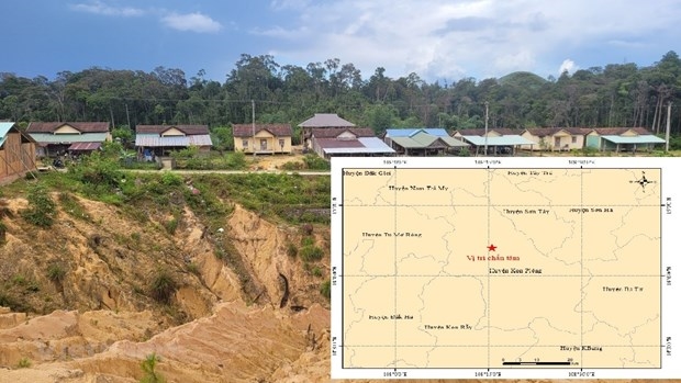 Trận động đất có độ lớn 3,7 xảy ra tại huyện Kon Plông, tỉnh Kon Tum vào sáng 5/7. (Ảnh: PV/Vietnam