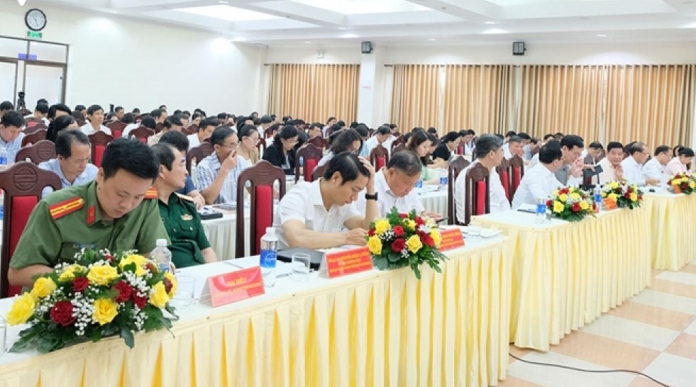 Quang cảnh Hội nghị toàn quốc sơ kết công tác dân vận 6 tháng đầu năm 2023