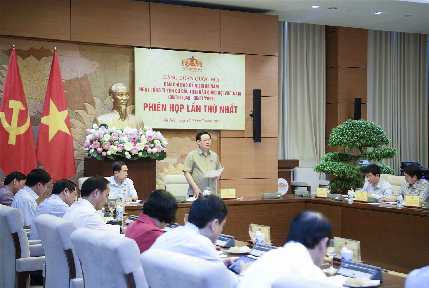 Phiên họp thứ nhất Ban Chỉ đạo Kỷ niệm 80 năm Ngày Tổng tuyển cử đầu tiên bầu Quốc hội Việt Nam