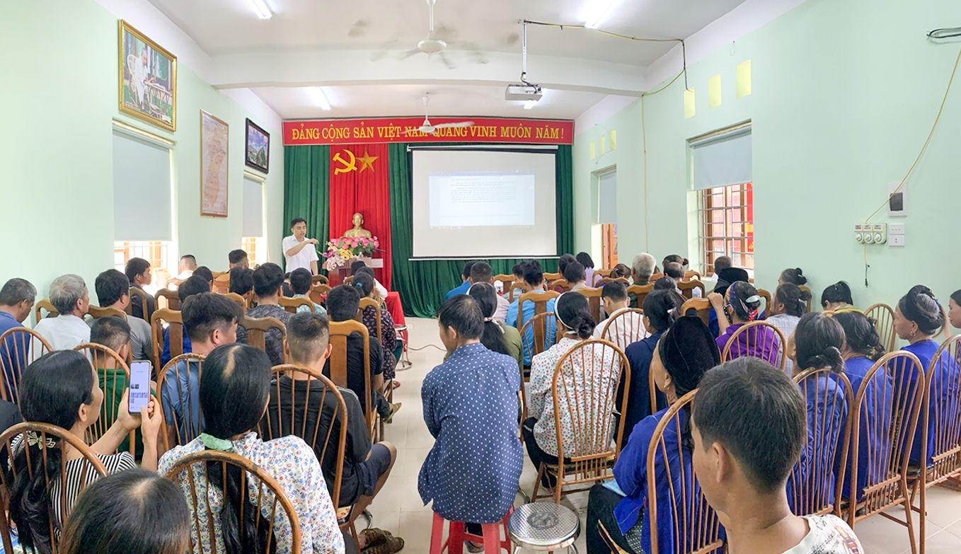 Hội nghị tập huấn điểm về kỹ năng thực hiện trợ giúp pháp lý, tiếp cận trợ giúp pháp lý cho người DTTS và miền núi năm 2023 tại xã Vân Thủy