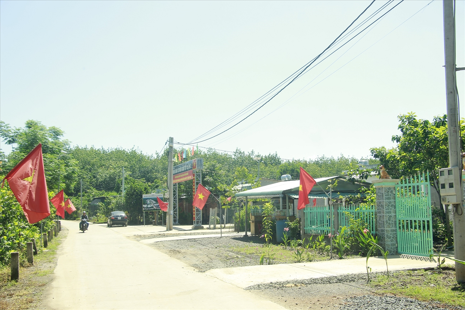 Một góc điểm dân cư liền kề xã Thanh Hòa, huyện Bù Đốp (tỉnh Bình Phước).