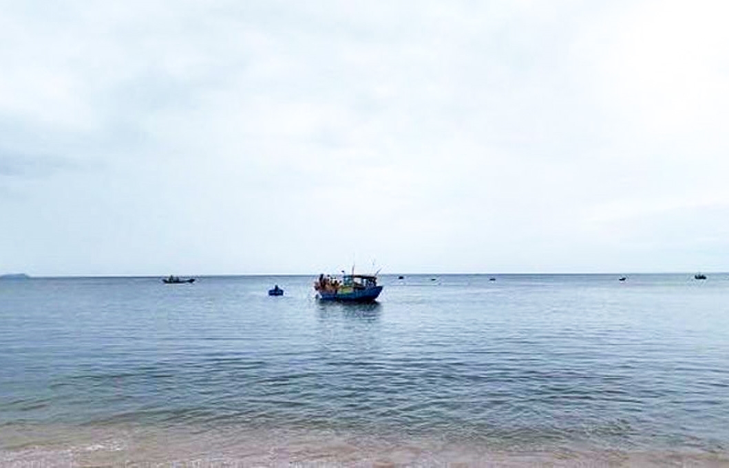 Vùng biển Cửa Ròn, được cho là nơi ông Nguyễn Thanh Hòa mất tích 