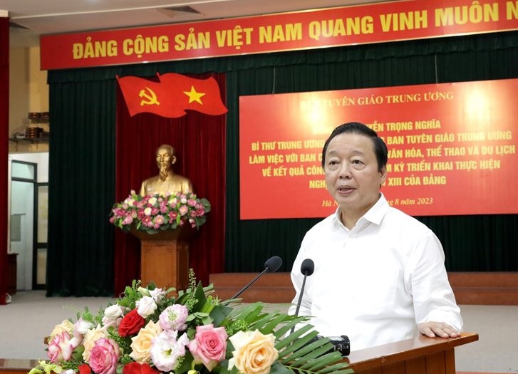 Đồng chí Trần Hồng Hà - Ủy viên Trung ương Đảng, Phó Thủ tướng Chính phủ gợi mở một số vấn đề về xây dựng và phát triển văn hóa, con người Việt Nam trong giai đoạn mới 
