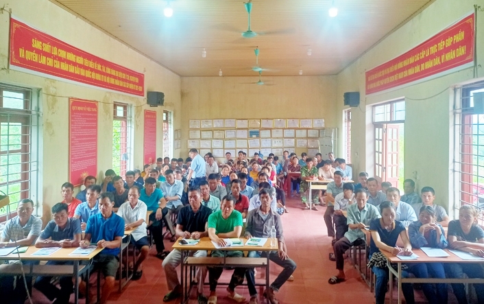 Hội nghị tại thôn Tam Chẽ, xã Sơn Hải