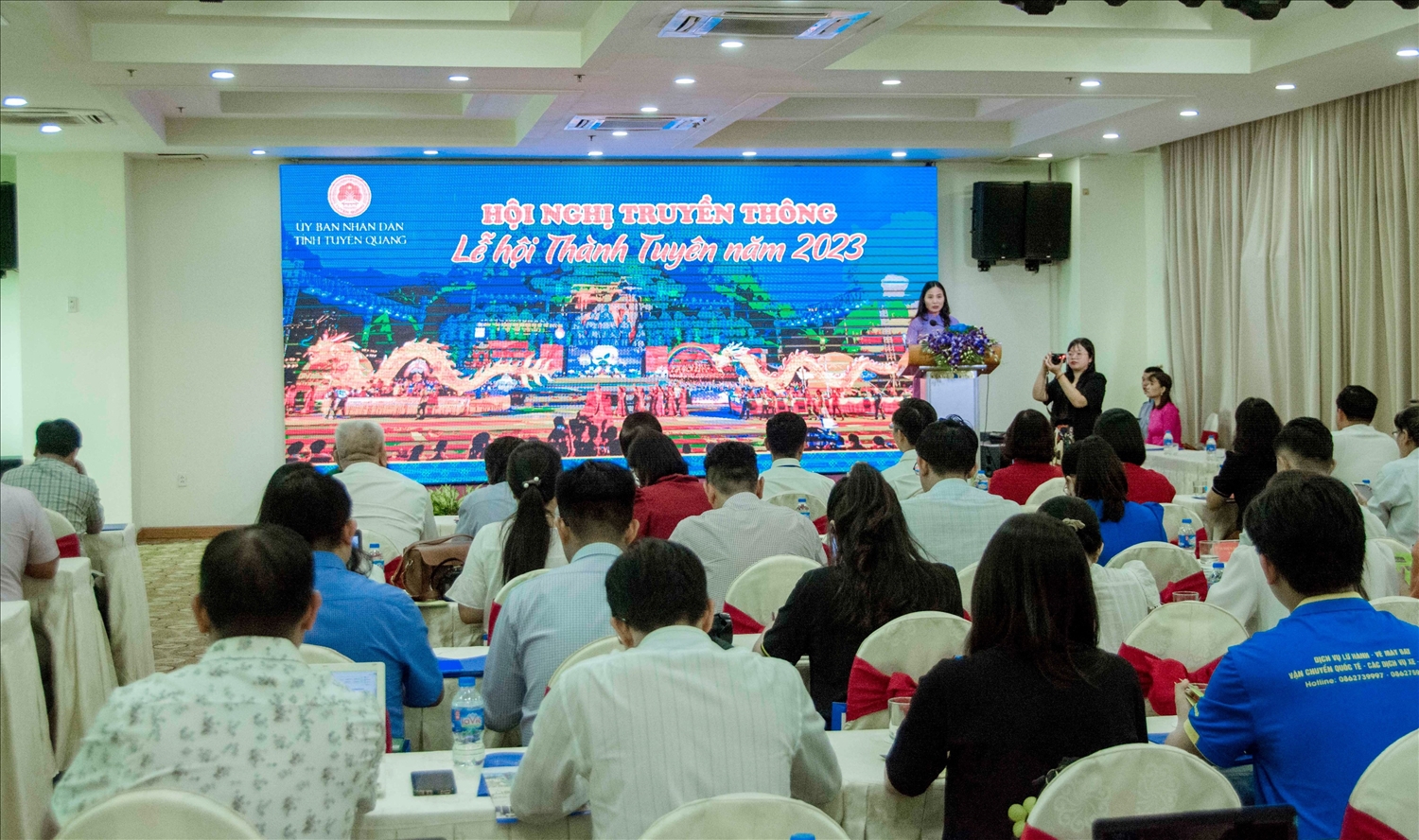 Quang cảnh hội nghị truyền thông lễ hội Thành Tuyên năm 2023 tại TP Cần Thơ.